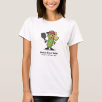 Chica divertida Pickle Jugando Pickleball Personal