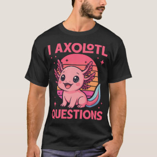 Camiseta Chica Divertida Preguntas de Ajolote Divertido Lin