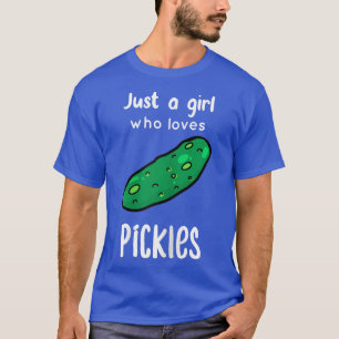 Camiseta Chica divertida verde pepino canino