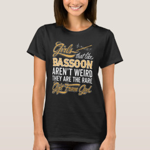 Camiseta Chica divertido del Bassoon - señora del
