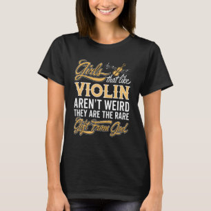Camiseta Chica divertido del violín - señora del violinis