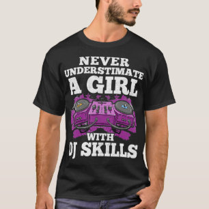 Camiseta CHICA DJ - Gracioso disco Jockey Vinyl Record