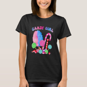 Camiseta Chica dulce de algodón dulce, Chicas divertidos, J