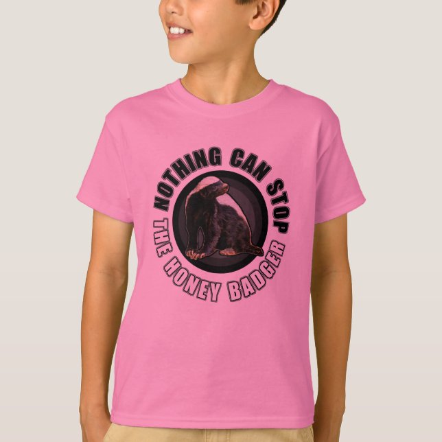 Camiseta Chica duro - nada puede parar el tejón de miel (Anverso)