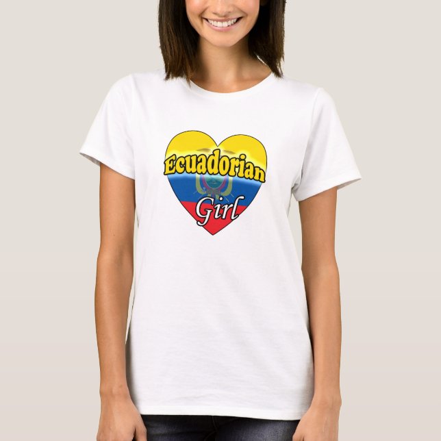 Camiseta Chica ecuatoriano (Anverso)