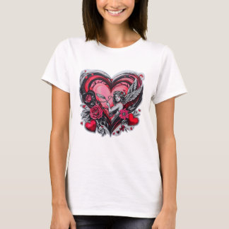 Camiseta Chica El día de San Valentín de amor lleno