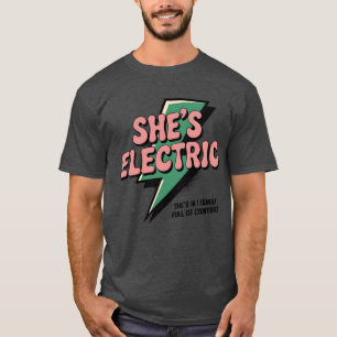 Camiseta Chica eléctrico - Tornillo relámpago retro
