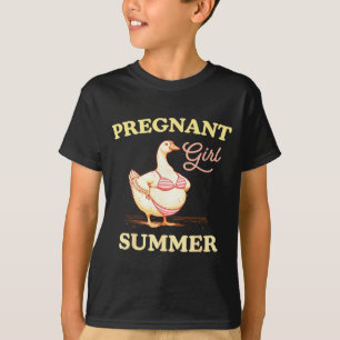 Camiseta Chica embarazada verano divertido anuncio de bebé 