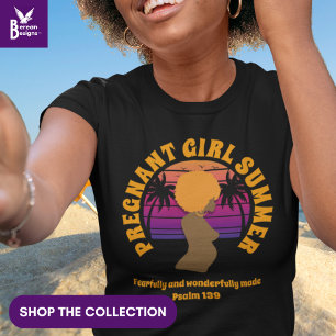 Camiseta CHICA EMBARAZADO SUMER Personalizado