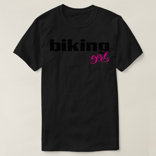 Camiseta Chica en bicicleta (Diseño del anverso)