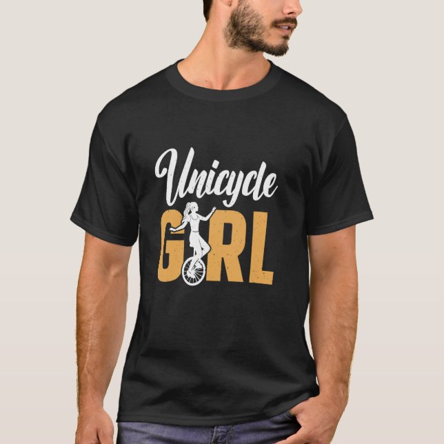Camiseta Chica en monociclo (Anverso)