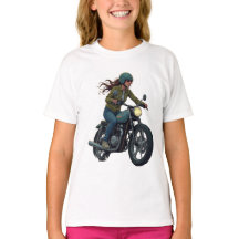 Chica en moto
