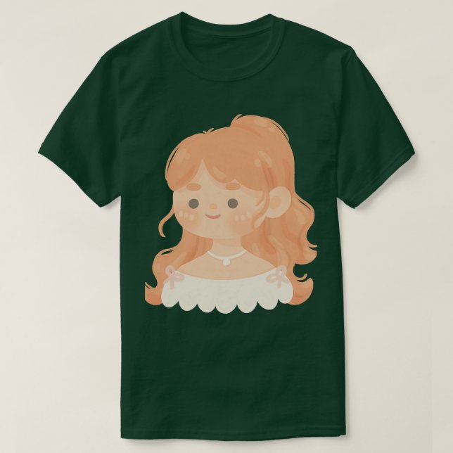 Camiseta Chica en Posters blancos y pinturas de arte (Diseño del anverso)