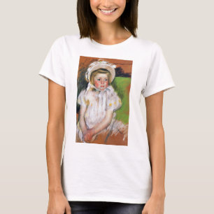 Camiseta Chica en un bonnet blanco, Mary Cassatt