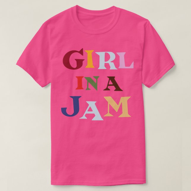 Camiseta Chica en un embotellamiento (Diseño del anverso)