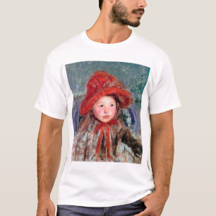 Camiseta Chica en una gran Gorra roja, Mary Cassatt