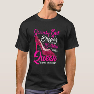 Camiseta Chica Enero De Mujeres Entrando A Mi Cumpleaños Co