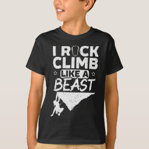 Camiseta Chica escaladora en roca escaladora en bloque mont