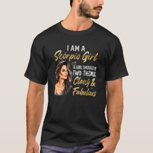 Camiseta Chica Escorpio Clásico y Fabuloso Cumpleaños Zodia