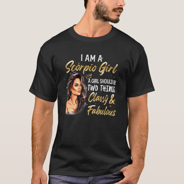 Camiseta Chica Escorpio Clásico y Fabuloso Cumpleaños Zodia (Anverso)