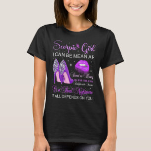 Camiseta Chica Escorpio Cumpleaños Tacones Altos Labios Got