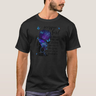 Camiseta Chica Escorpio Famoso Cumpleaños Para Mujeres Negr