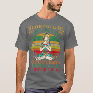 Camiseta Chica Escorpio para Yoga Regalos de Cumpleaños de