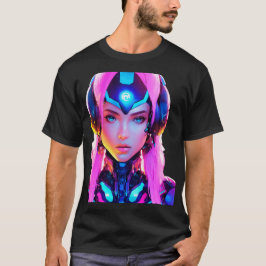 Camiseta Chica espacial Android Techno
