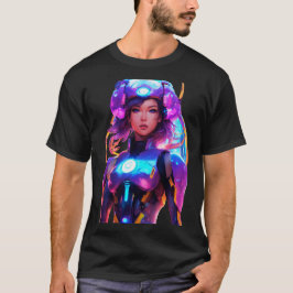 Camiseta Chica espacial Android Techno