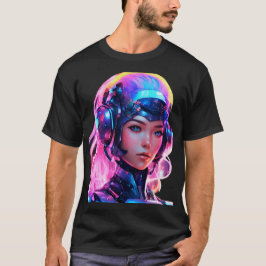 Camiseta Chica espacial Android Techno