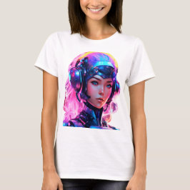 Camiseta Chica espacial Android Techno