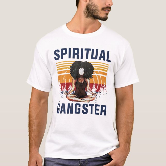 Camiseta Chica espiritual Gangster Gangsta Vintag iluminado (Anverso)