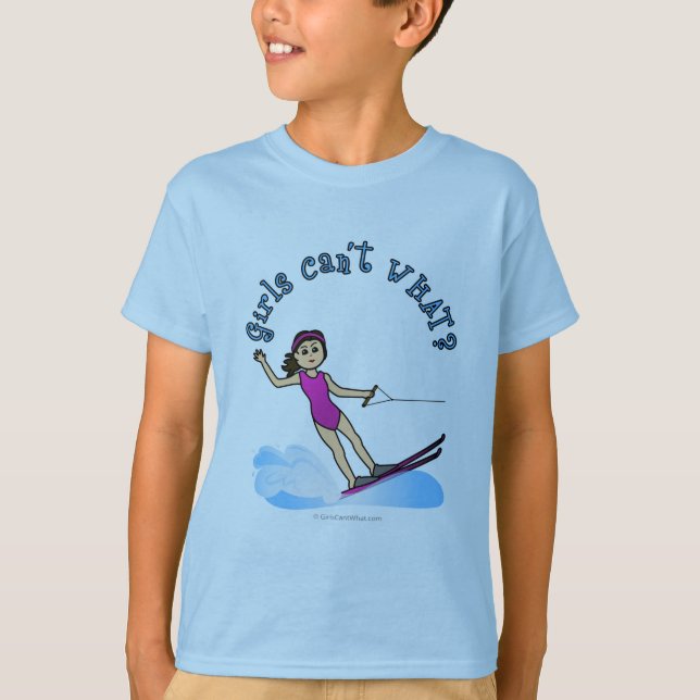 Camiseta Chica esquiador de agua ligera (Anverso)