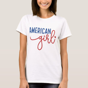Camiseta Chica estadounidense