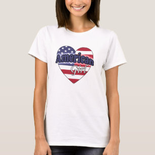 Camiseta Chica estadounidense