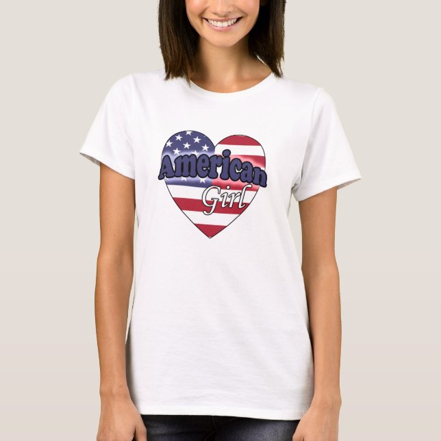 Camiseta Chica estadounidense (Anverso)