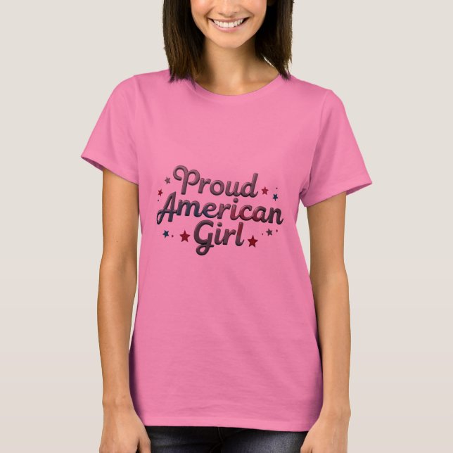 Camiseta Chica estadounidense Power Shirt (Anverso)