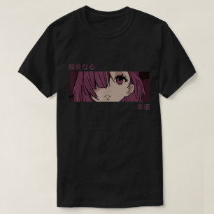 Camiseta Chica Estética Anime Ambiente Morado Arte