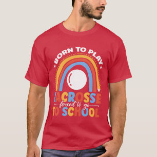 Camiseta Chica estudiante de Borno juega lacrosse deportes