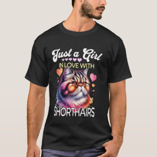 Camiseta Chica Exotic Shorthair Ama Exotic Shorthair