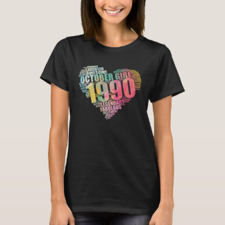 Camiseta Chica fabulosa de octubre de 1990 Legendaria y aso