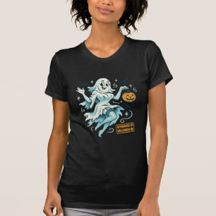 Camiseta Chica fantasma de Pin-Up - Halloween espeluznante
