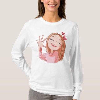 Camiseta Chica Feliz Enamorada