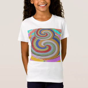 Camiseta CHICA FELIZ - espirales del arco iris