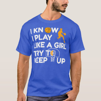Camiseta Chica femenino de baloncesto diciendo "mujeres"