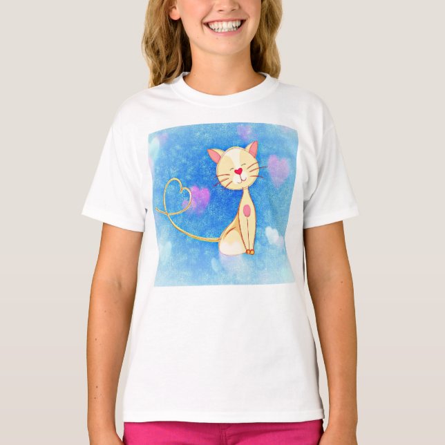 Camiseta chica femenino de los chicas de la sonrisa linda (Anverso)