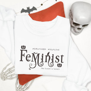 Camiseta Chica feminista gótica de Halloween se ama a sí mi