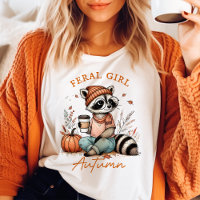 Chica Feral Otoño Vintage Mapache