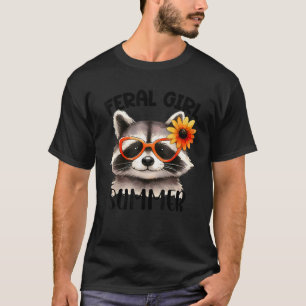 Camiseta Chica Ferroviario Racco De Verano Con Flor De Gafa