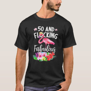Camiseta chica Flamingo B De 50 Años De Edad Y Relleno